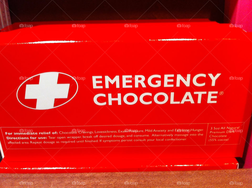emergency chocolate by 3rdandocean