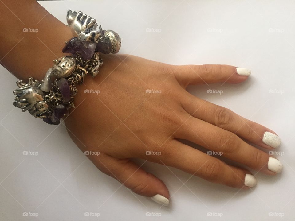 Hand with bracelet 