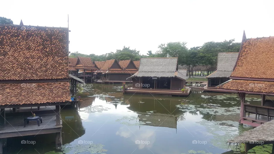 Thai house - made of wood