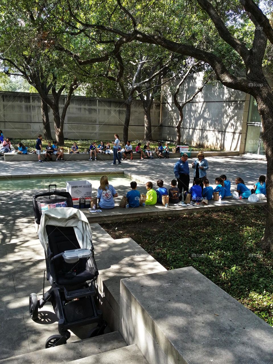 School Goups at the Museum of Art Dallas Texas