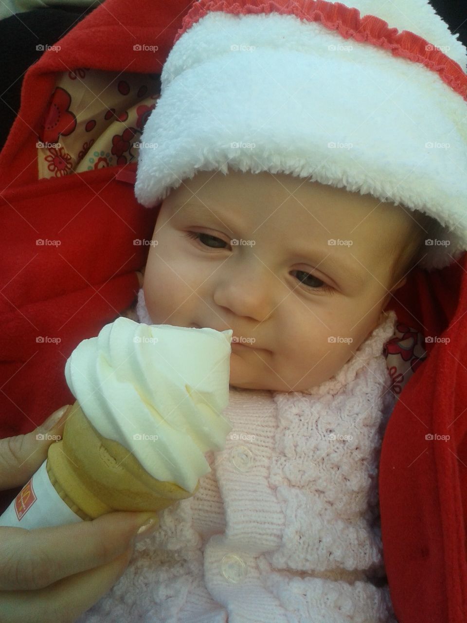 Close-up of smiling little girl