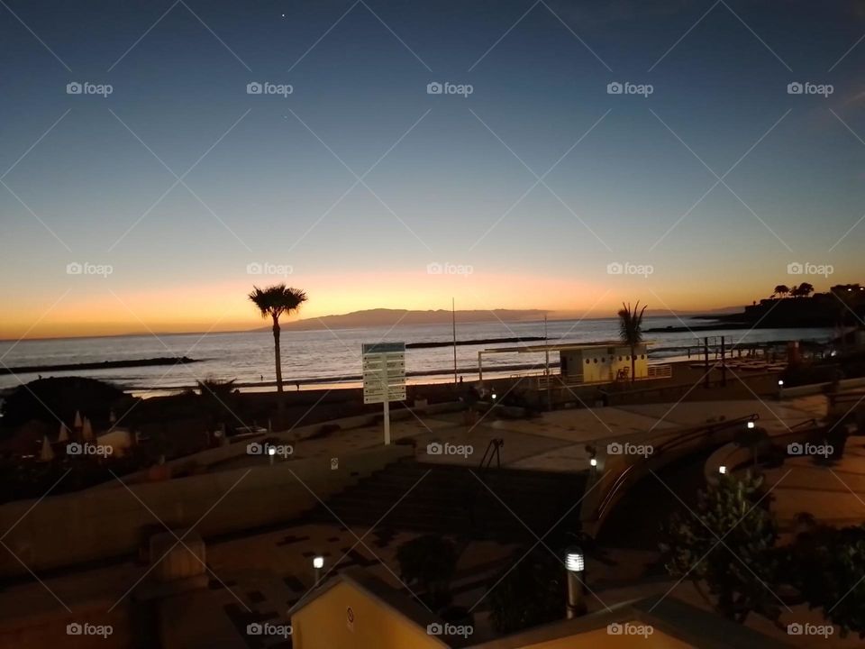 sunset on Tenerife