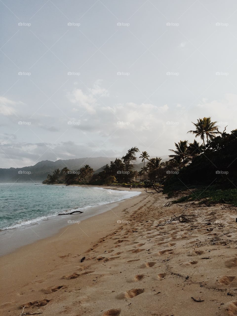 Beautiful beach on Oahu, Hawaii.