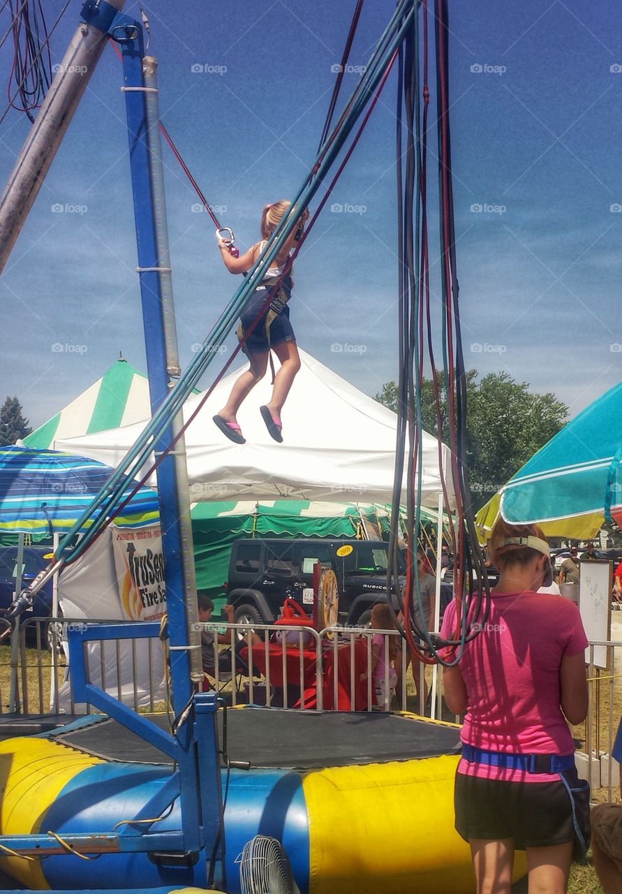 Carnival Rides. Bungee Jumping