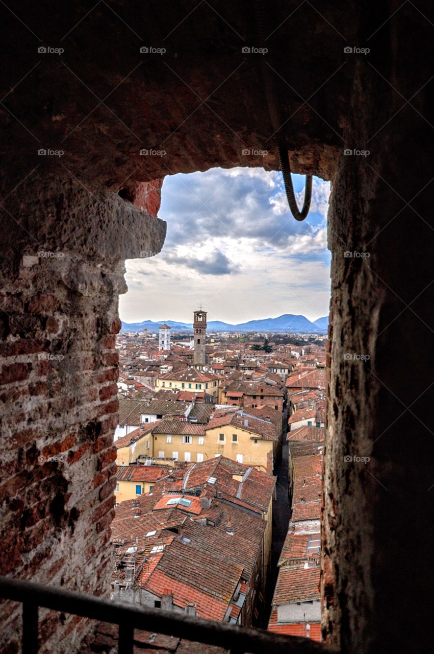 Lucca Italy from the bell tower