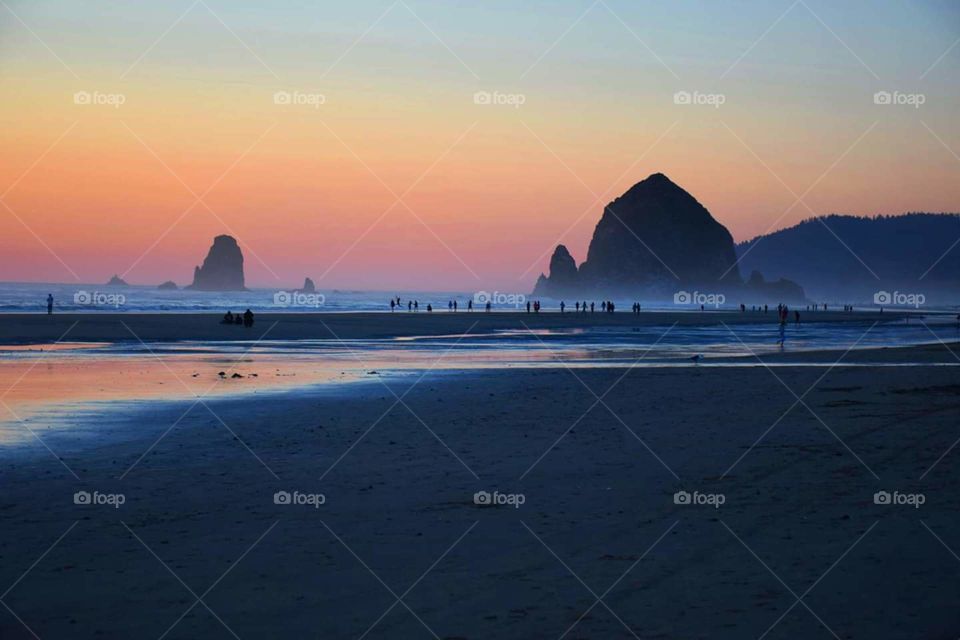 Sunset Canon beach