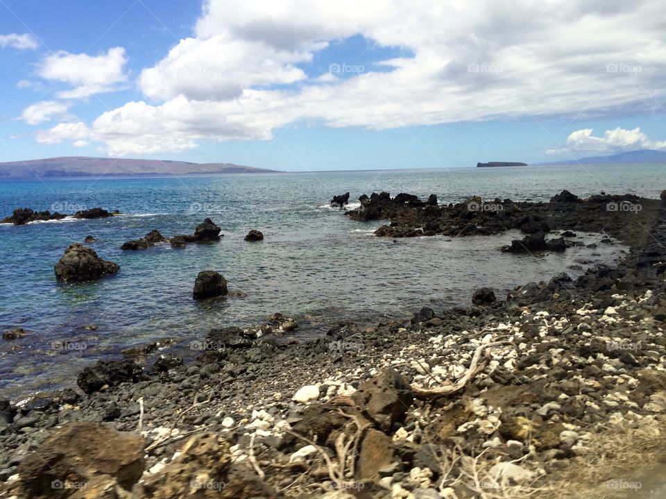Sea and lava, Maui