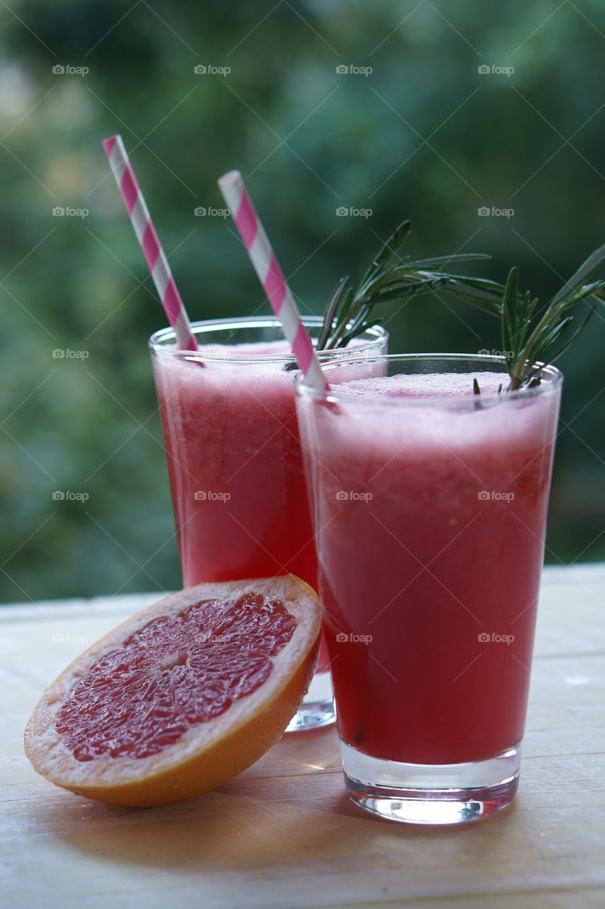 grapefruit homemade juice