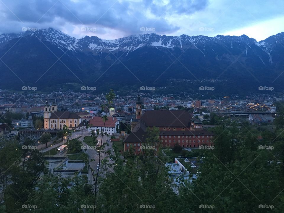 Evening cityscape 