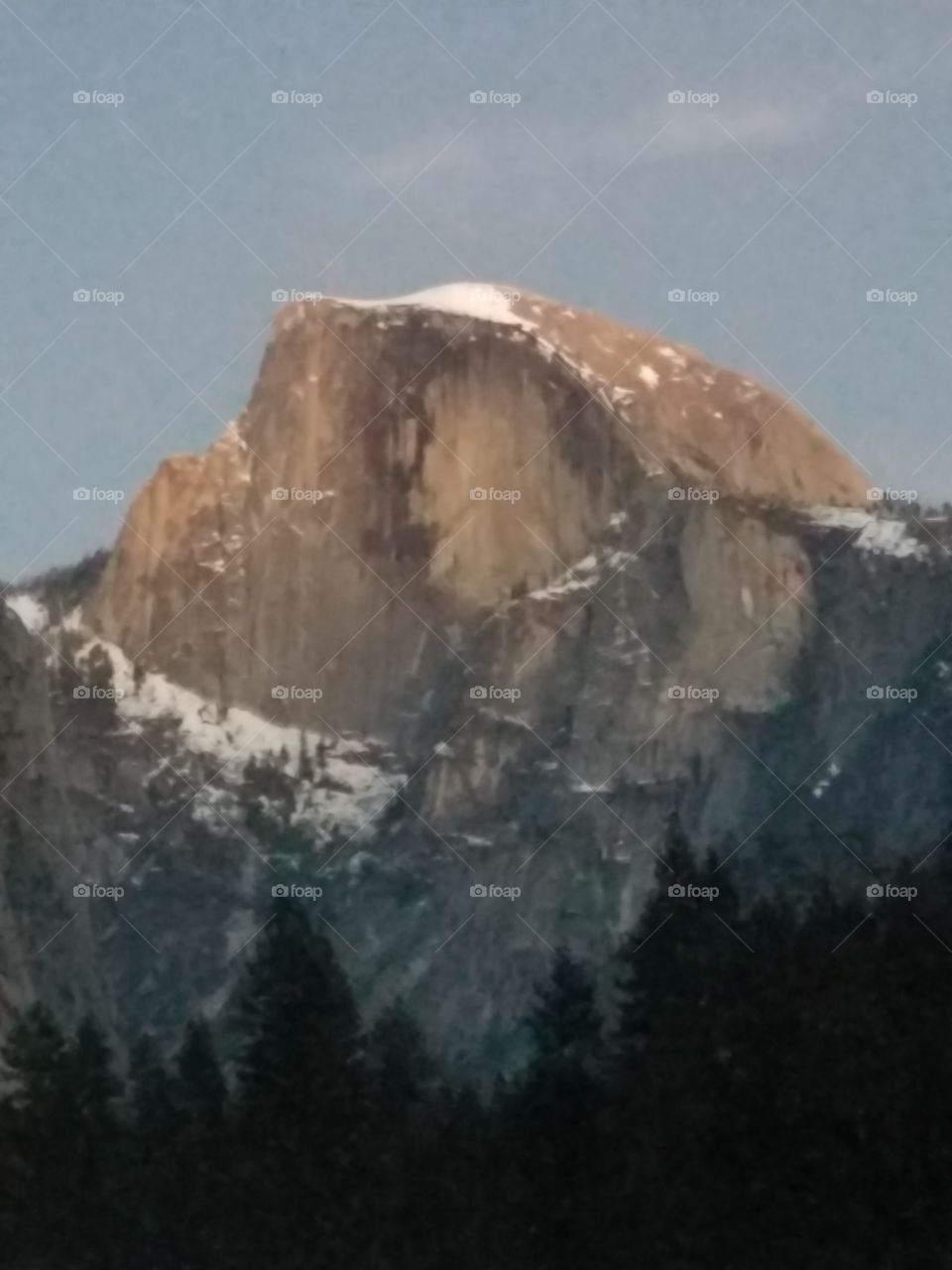Yosemite Winter Half Dome 3