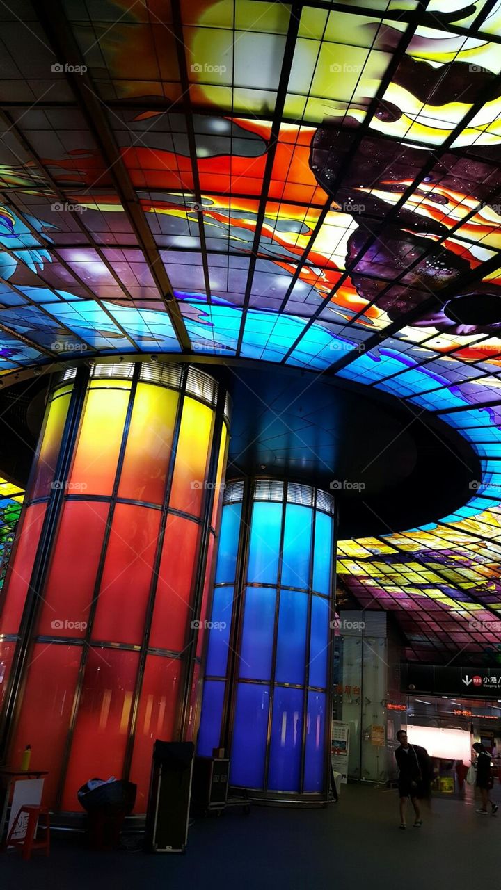 Narcissus Quagliata artwork "The Dome of Light " at Formosa Boulevard Station in TAIWAN