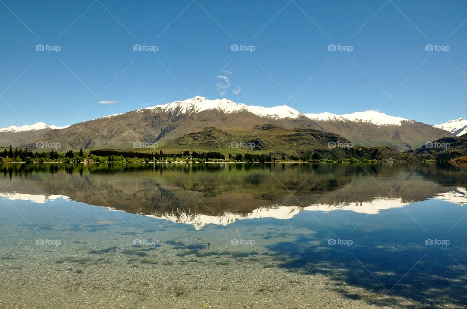 Snowcapped mountains Reflection 