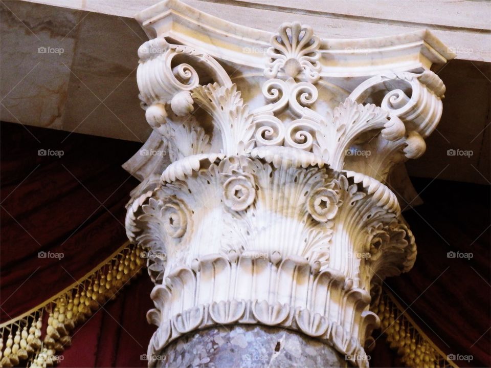 Pillar inside the Capital building