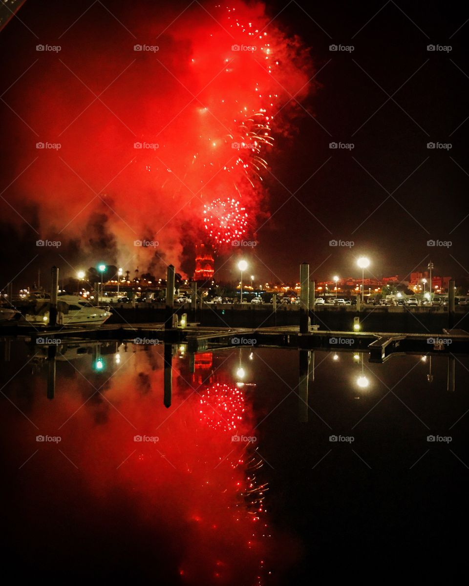 fireworks in Rabat, Morocco