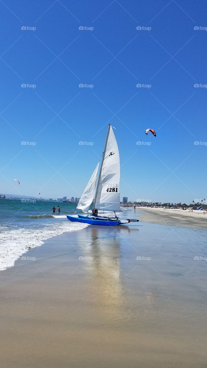 Gorgeous day for sailing in Southern California