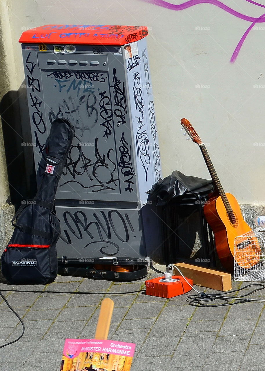 street party. guitars