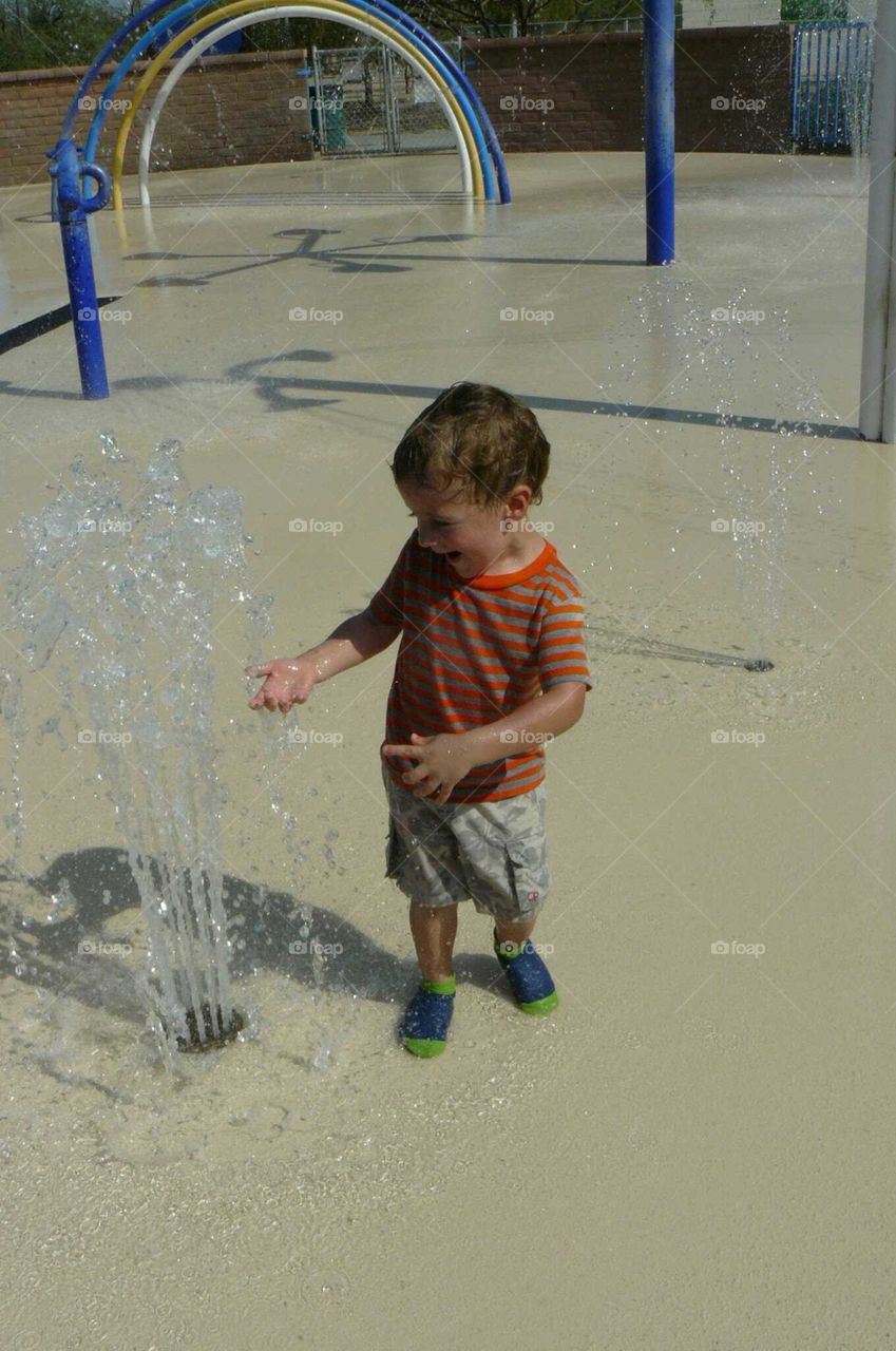 Boy in the water