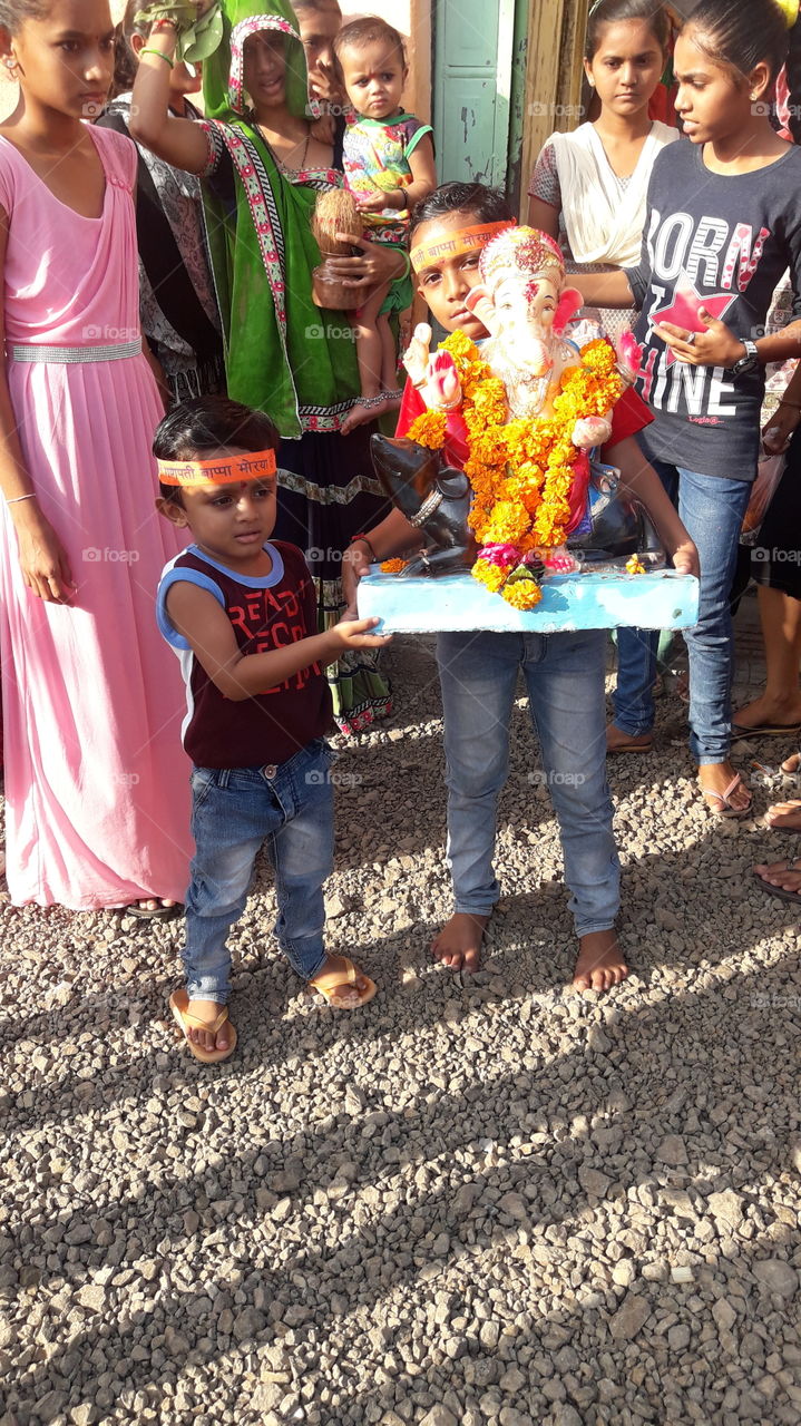 ganapati festival , m J , m h.