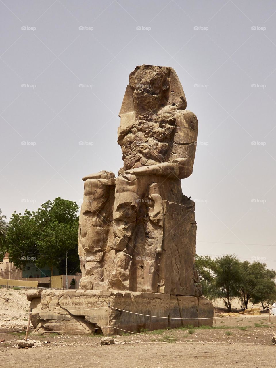 Colosos de memnon estatua de Egipto situada en luxor