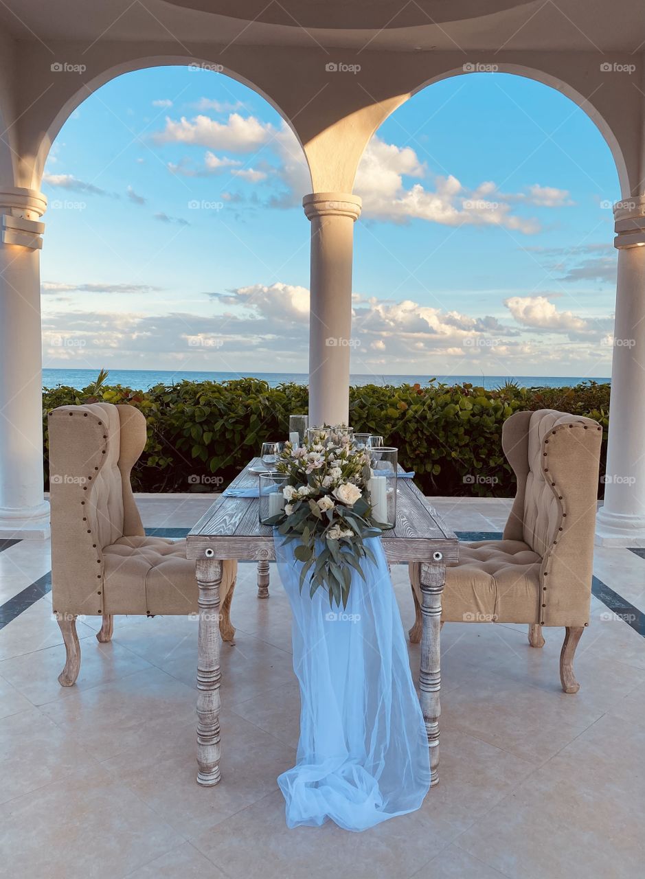 Romantic Dinner Setup 