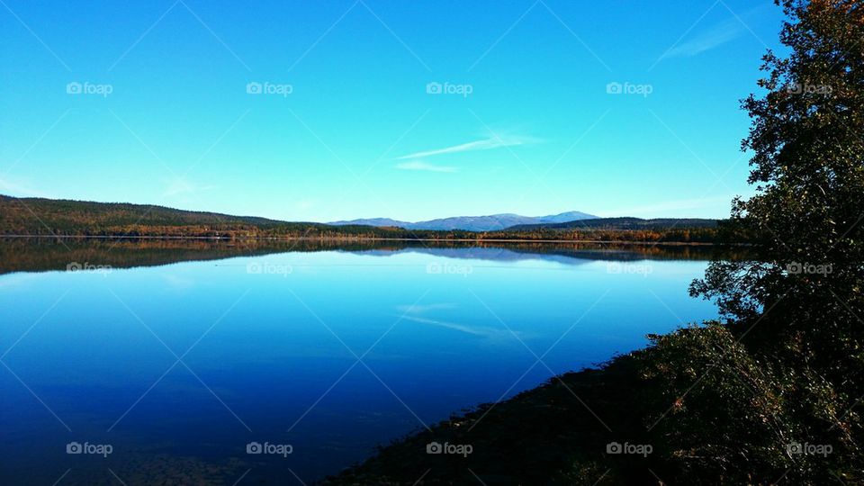 calm lake in Sweden 