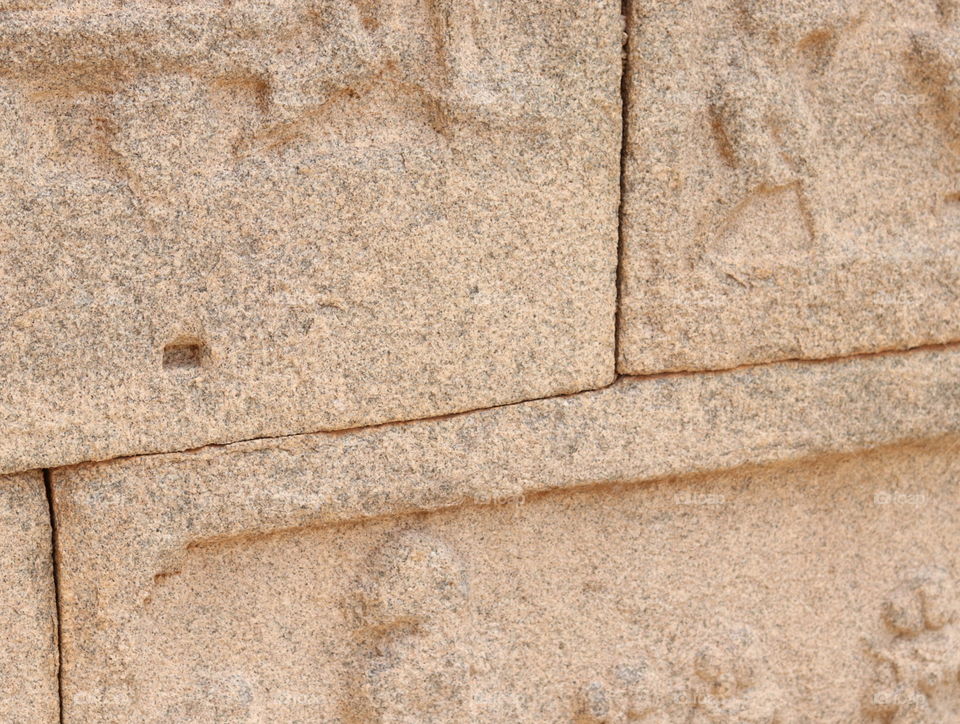 perfect setting of stone wall