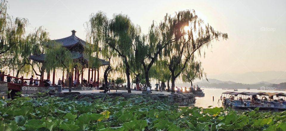 Summer Palace at the moment of sunset