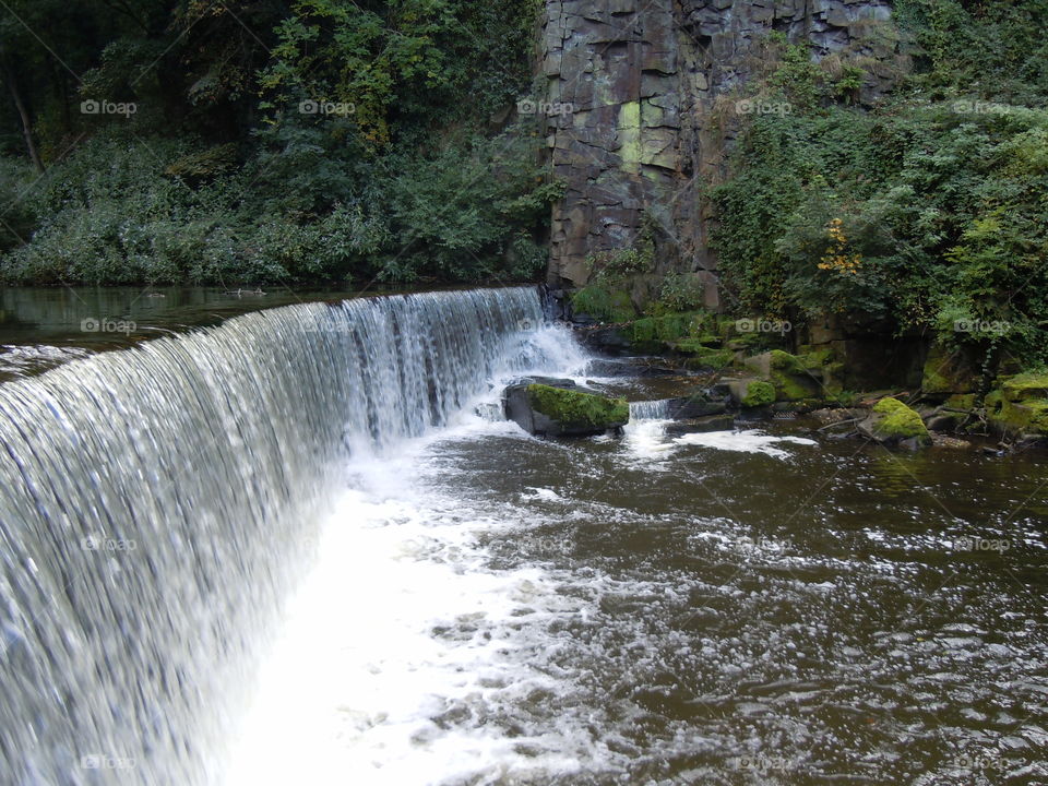 Torrs waterfall. Waterfall the torrs new mills high peak