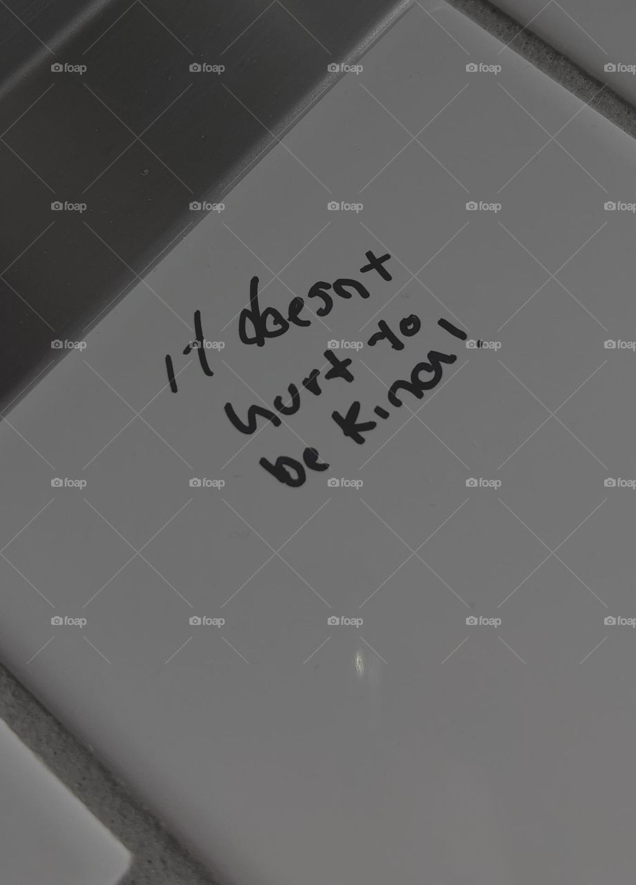 to doesn’t hurt to be kind