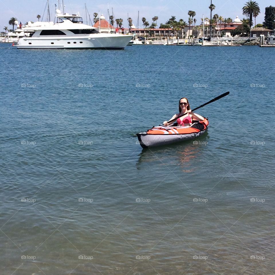 Kayaking in the bay