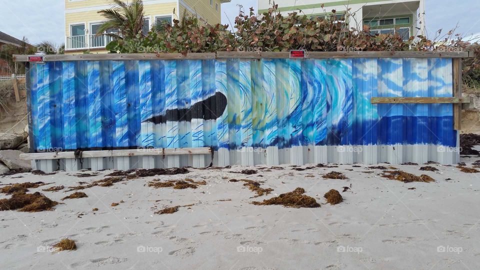 Wall Mural on Beach