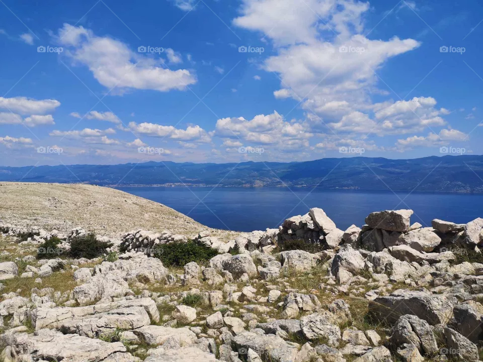 beautiful scenery in Baška, Croatia