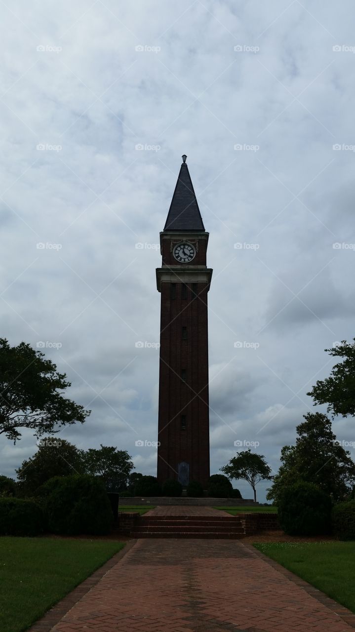 Clock tower monument