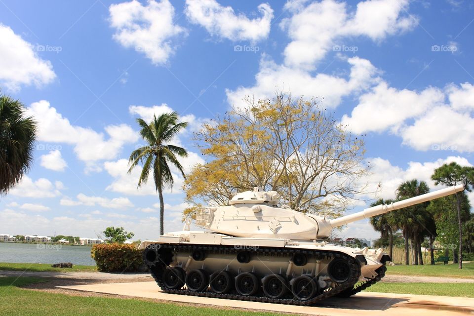 Army tank Veteran's park