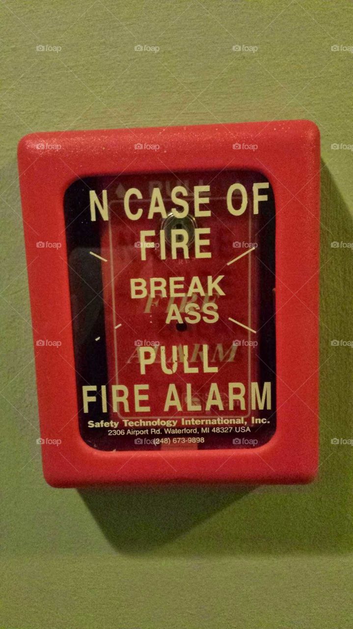 Unusual Fire Alarm