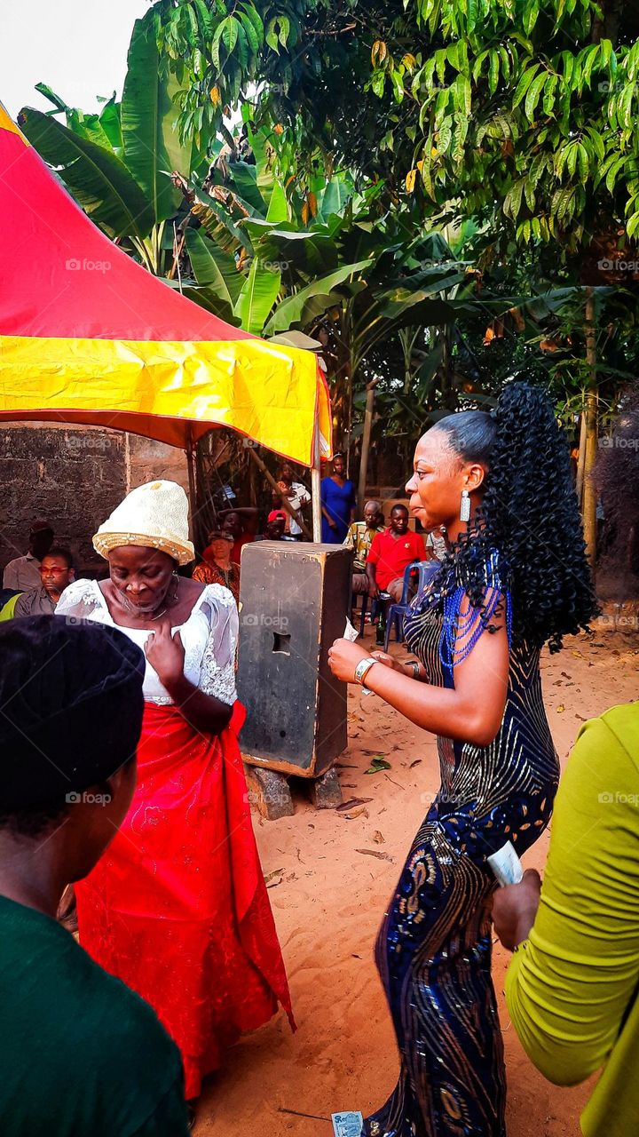 Touching wedding moment