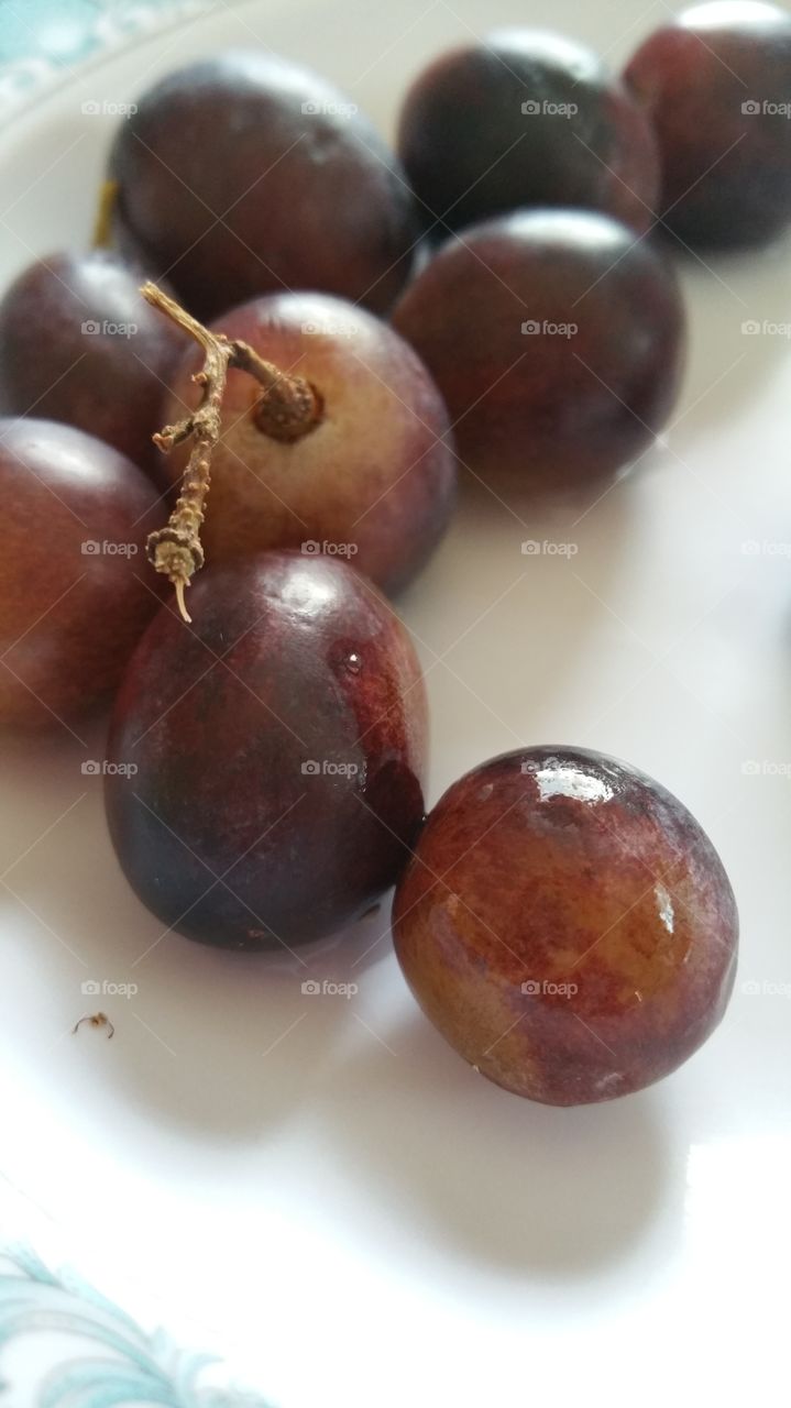 having grapes for breakfast