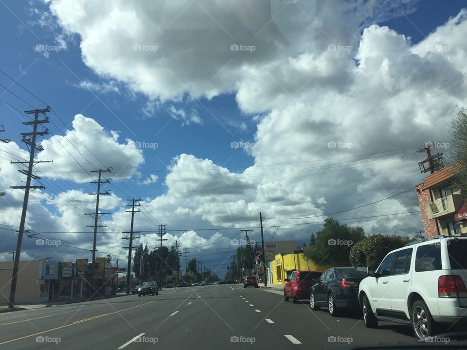 Clouds over LA