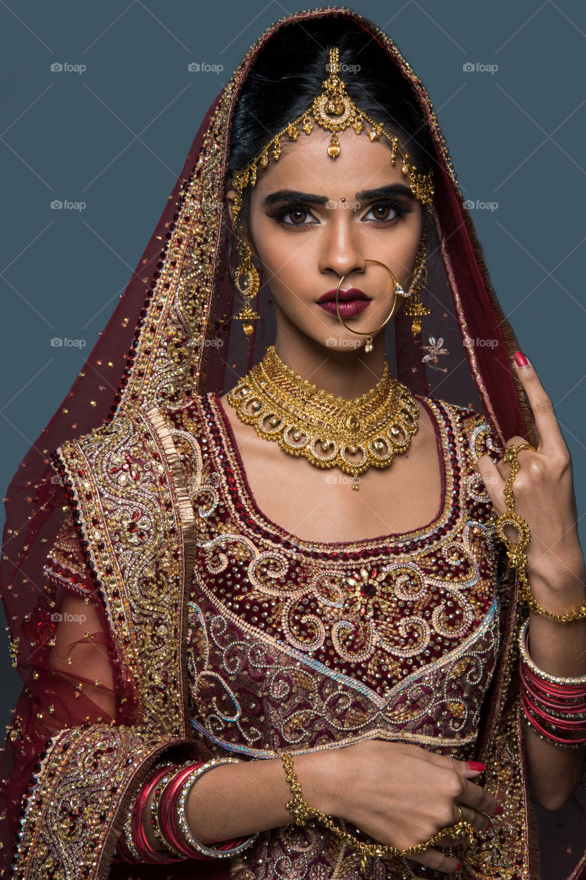 Indian bridal look