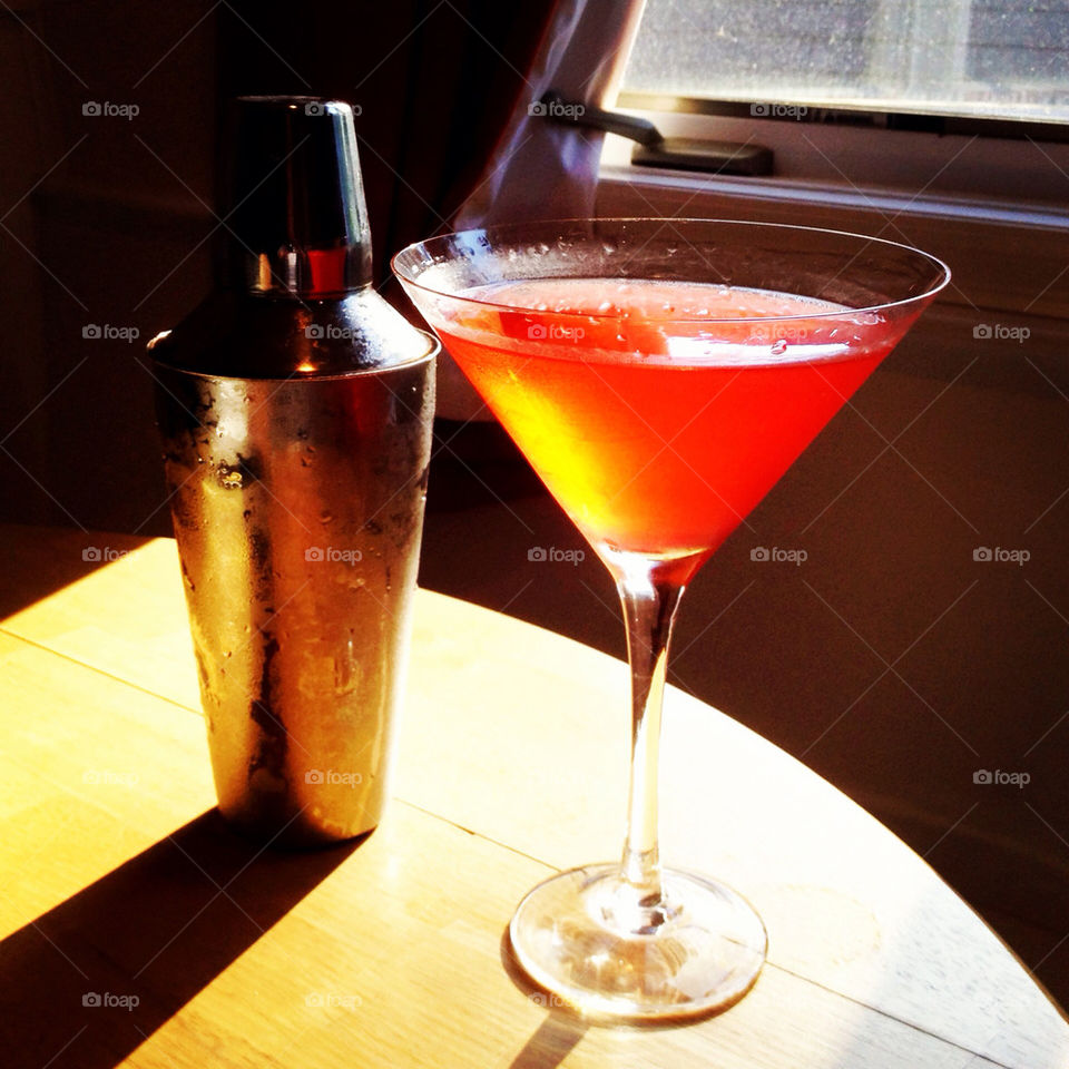 glass window drink sunlight by vfritts