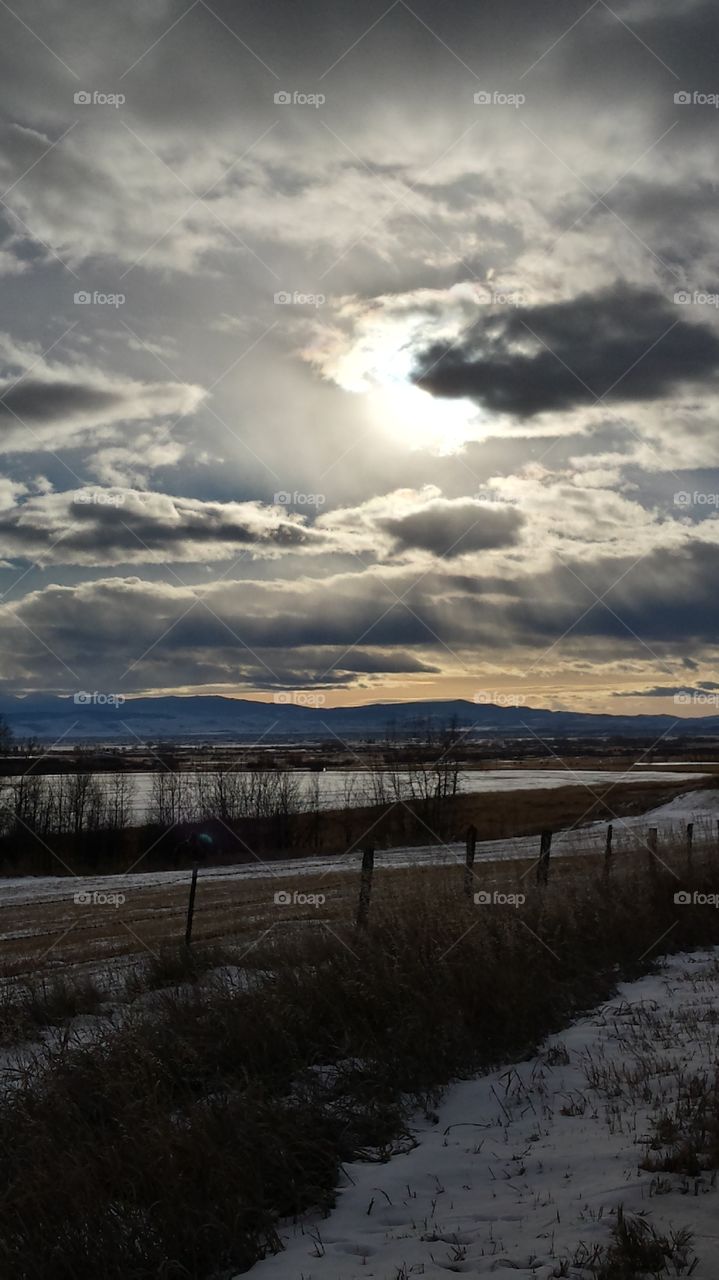 Montana winter landscape