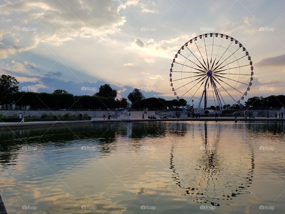 Paris Ferris Wheel by the Lake