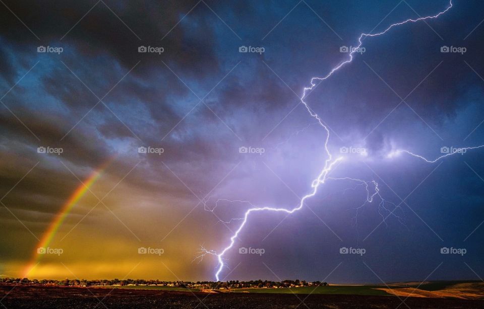 Thunderstorms after rain