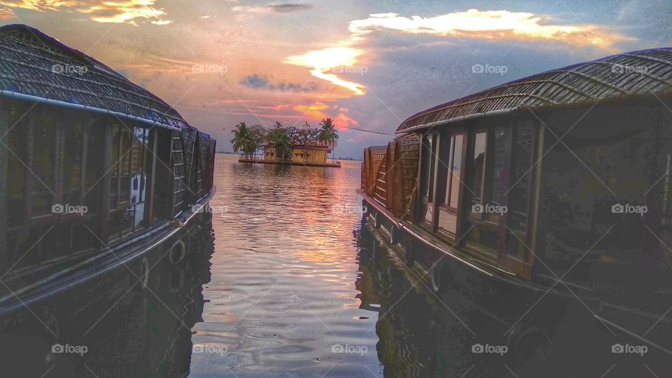 Alappuzha house boat sunset
kerala backwaters house boats,sunset