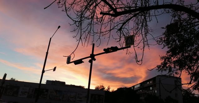 Fire sunset