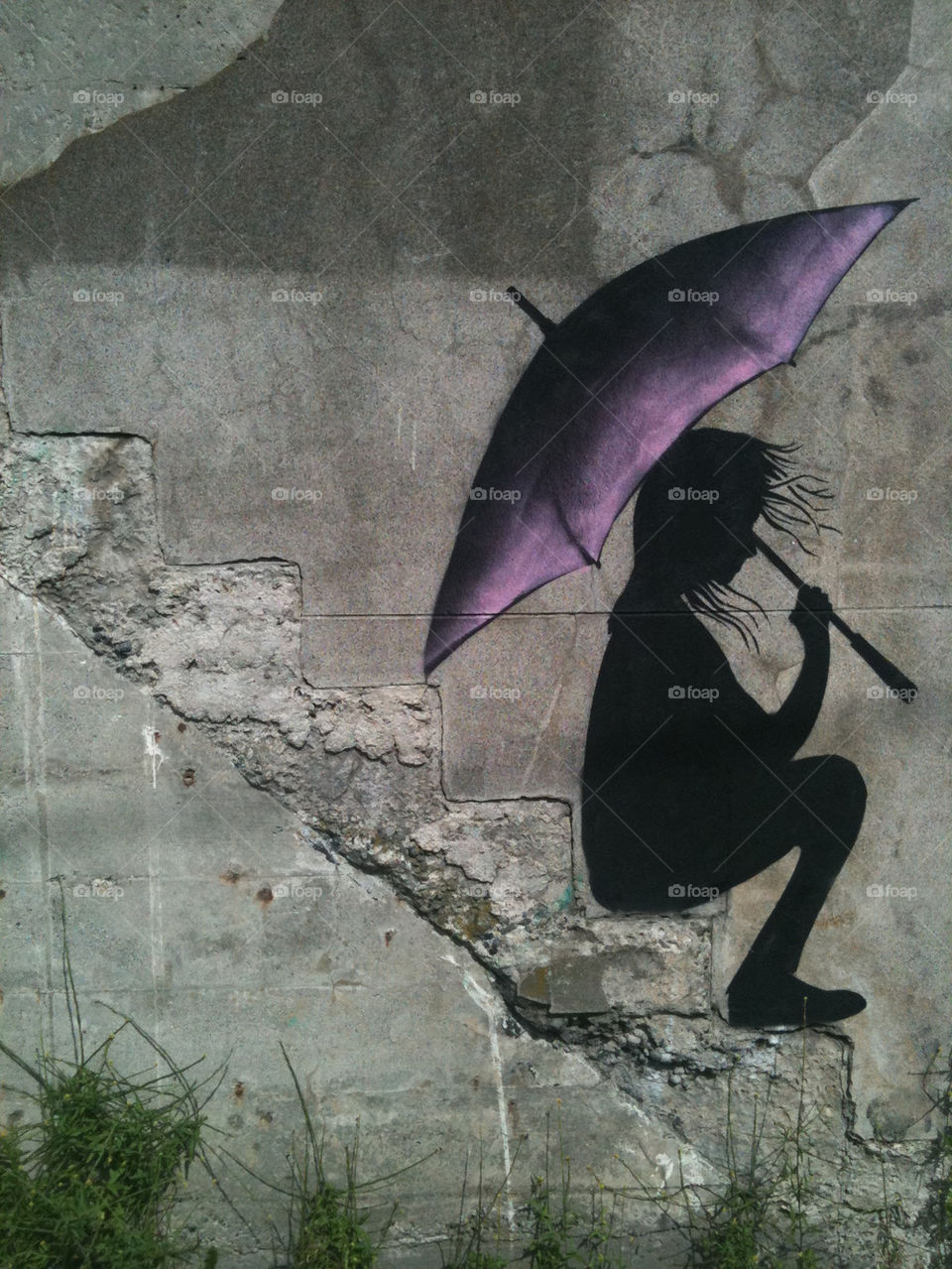 graffiti city girl wall by jbrisson