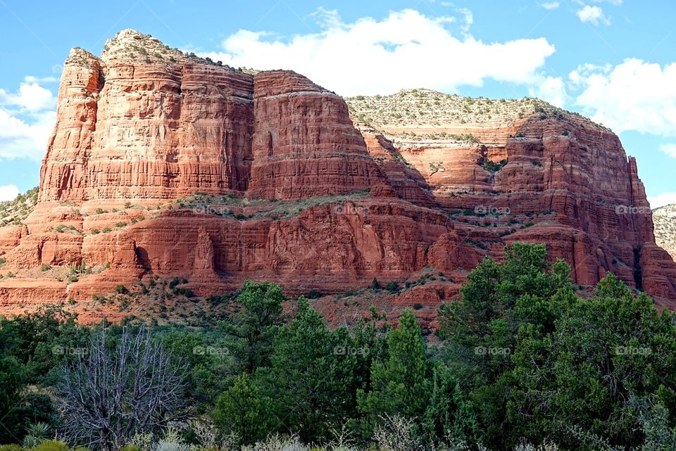 The gorgeous red rocks of Sedona Arizona change color based on shadows and light