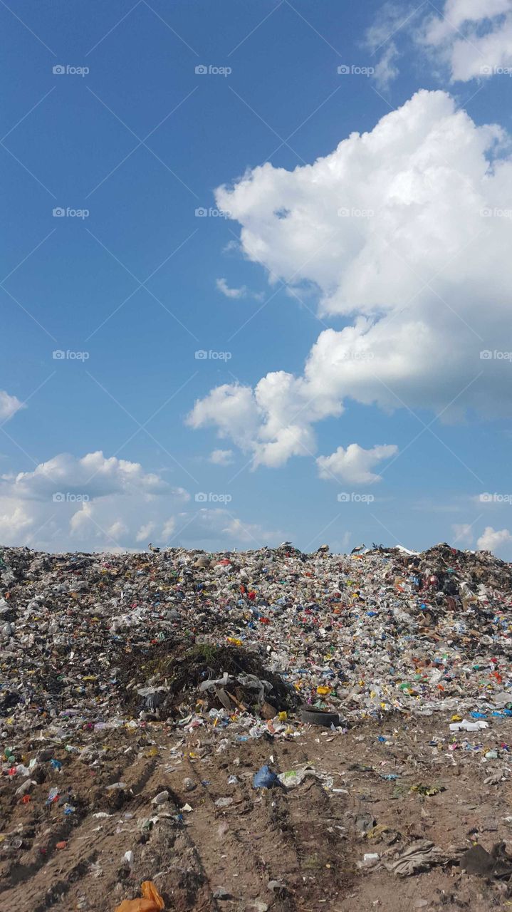 Trash mountain