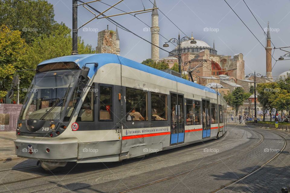 Tram in istanbul Turkey