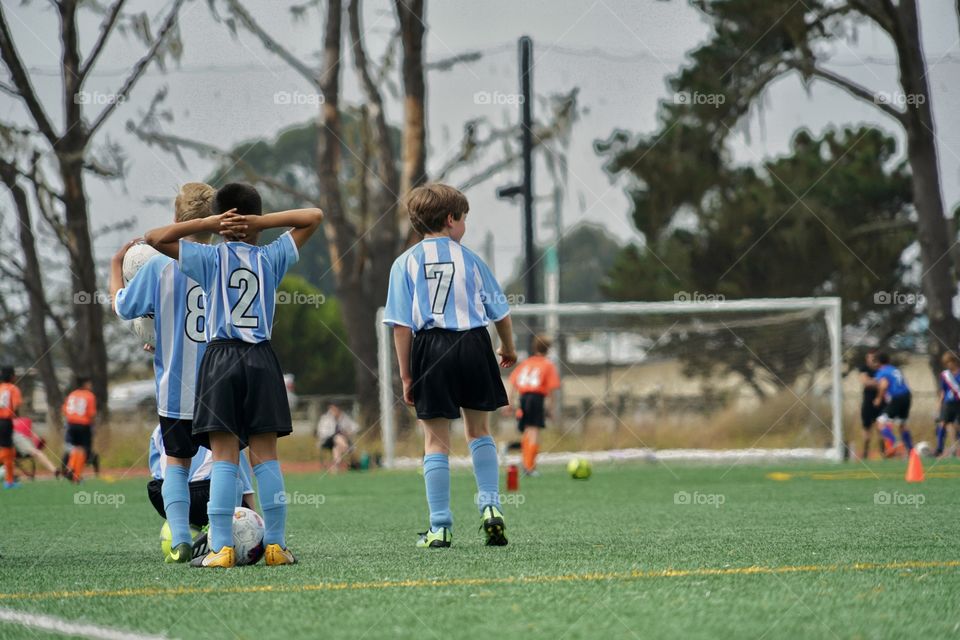 Kids Playing Soccer 